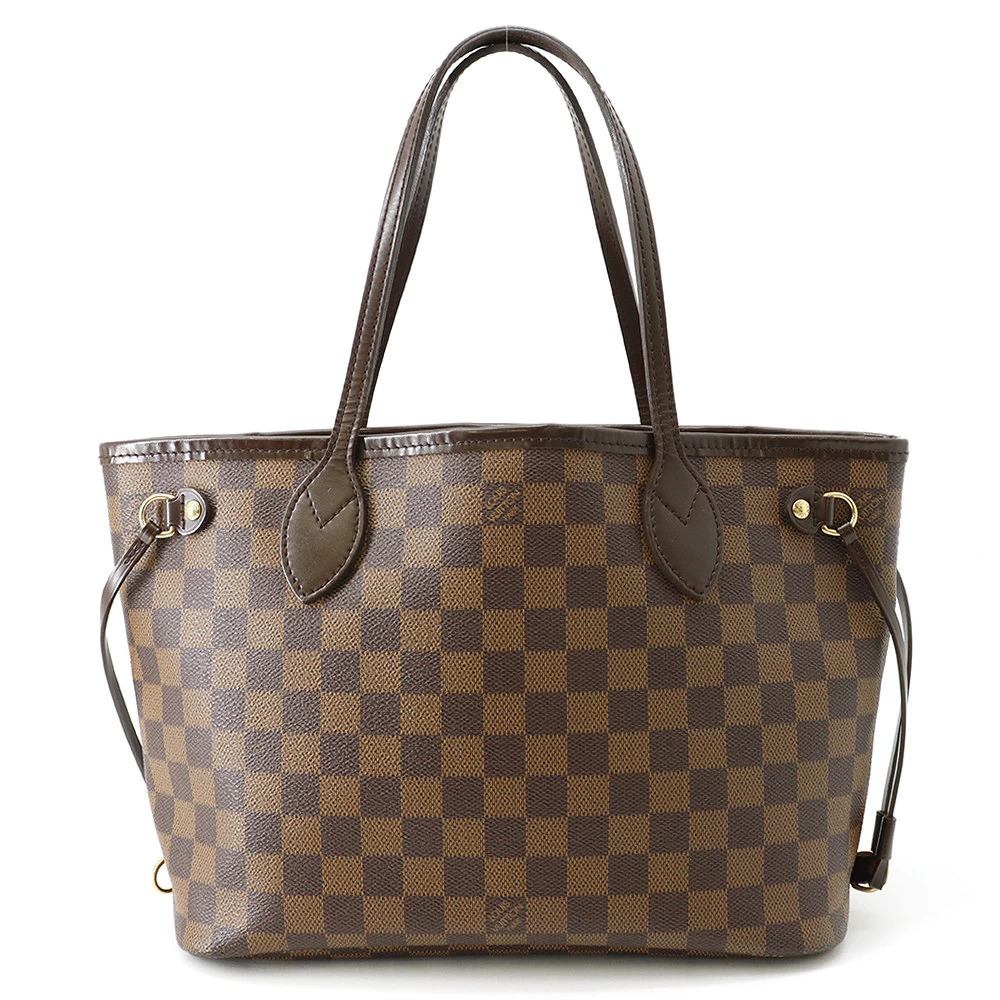 Louis Vuitton Neverfull Damier Ebene Brown Tote Bag